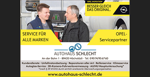 Anzeige Autohaus Schlecht